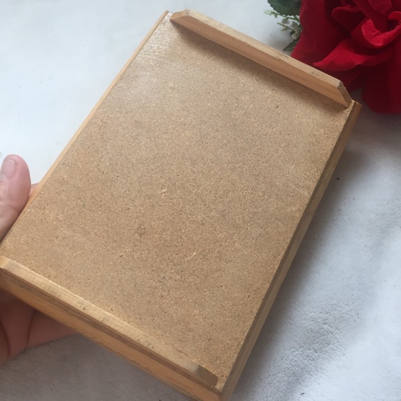 Vintage Decorated Wooden Trinket Jewelry B… - Picture 5 of 10